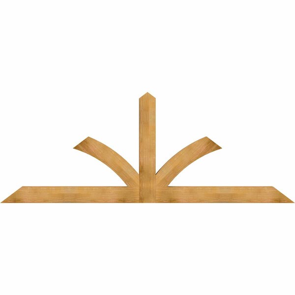 Ekena Millwork Richland Rough Sawn Timber Gable Bracket, Western Red Cedar, 108"W x 40"H x 4"D x 6"F, 9/12 Pitch GBW108X40X0406RIC00RWR - main